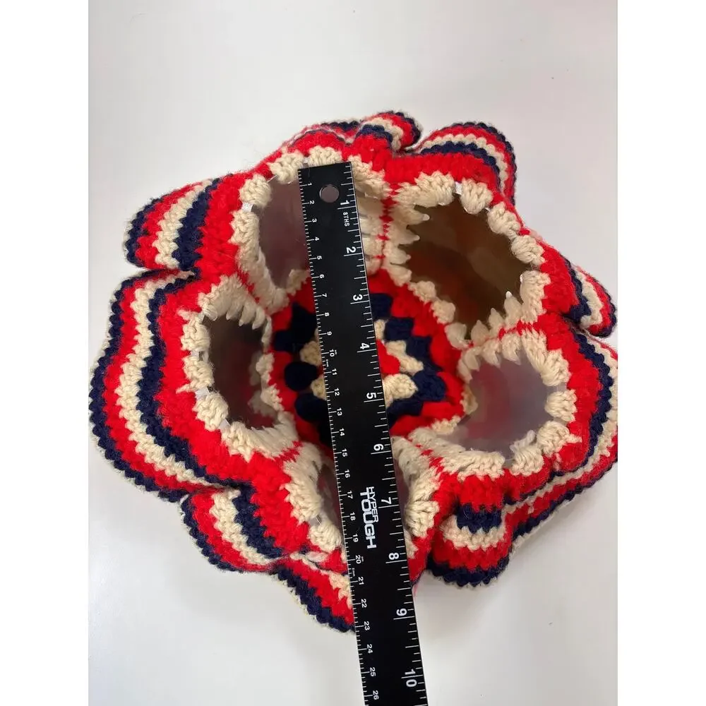 VTG Crochet Beer Can Hat Americana Schmidt‎ Schlitz Olympia Novelty Breweriana